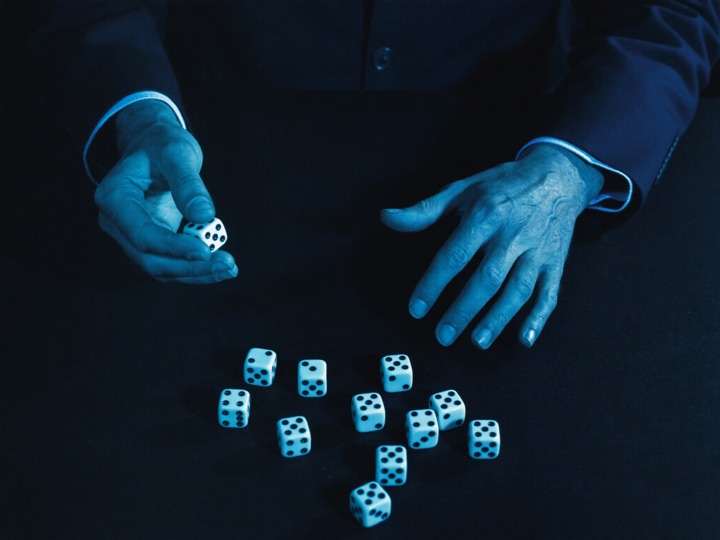 SA Gaming sic bo dealer at the table